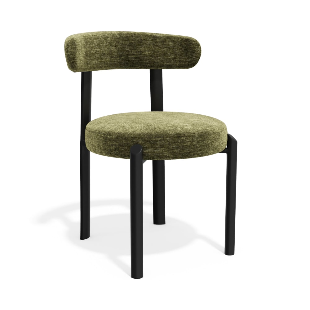 Lot de 2 chaises en tissu - toucher