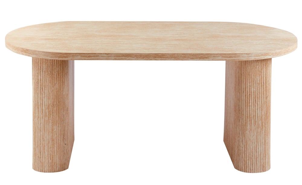 Table ovale avec pieds - style