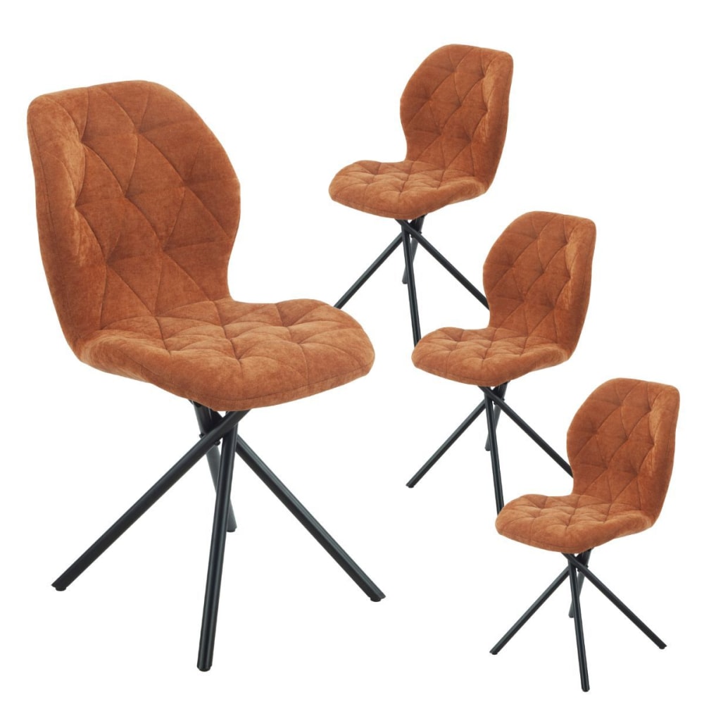 Lot de 4 chaises pivotantes