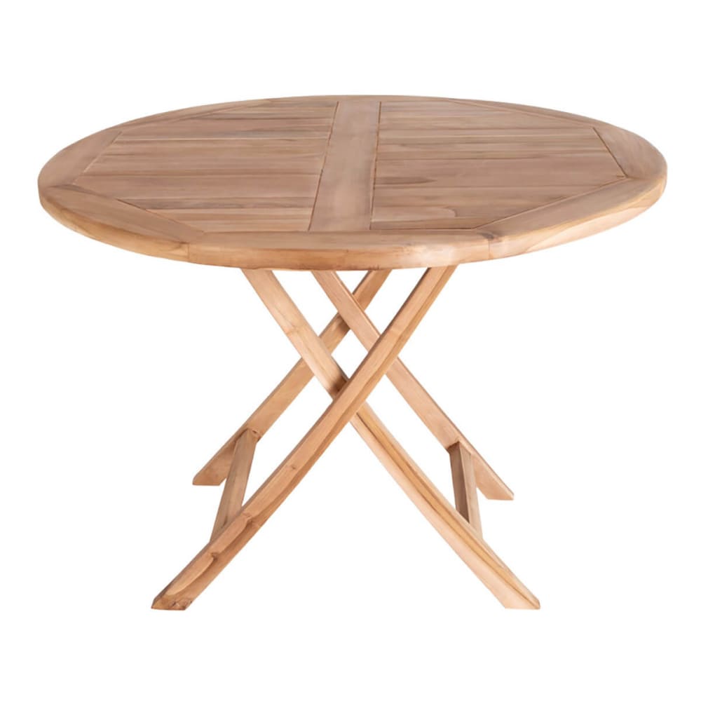 Table jardin ronde ø100cm - teck