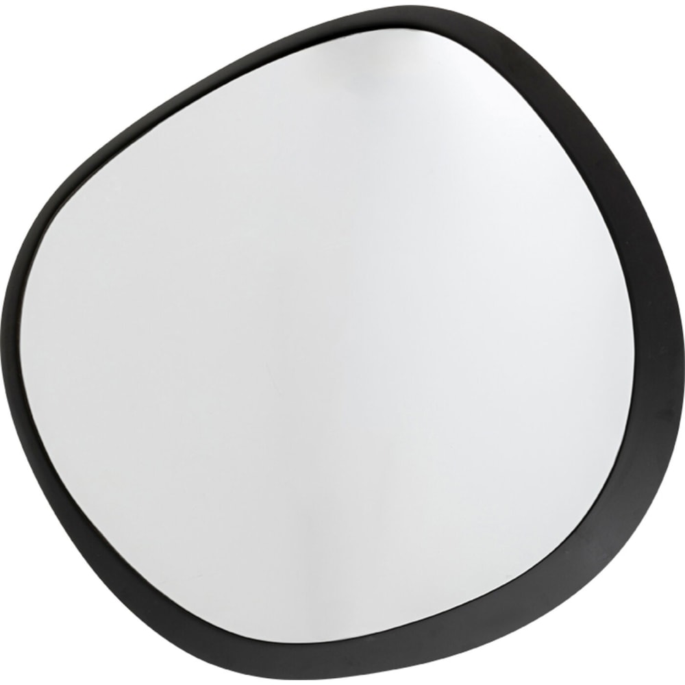 Miroir en acier noir 87x82