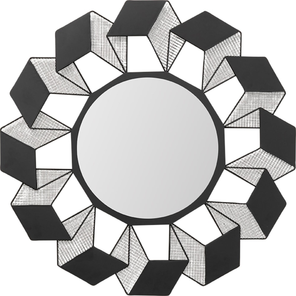 Miroir en acier noir D70