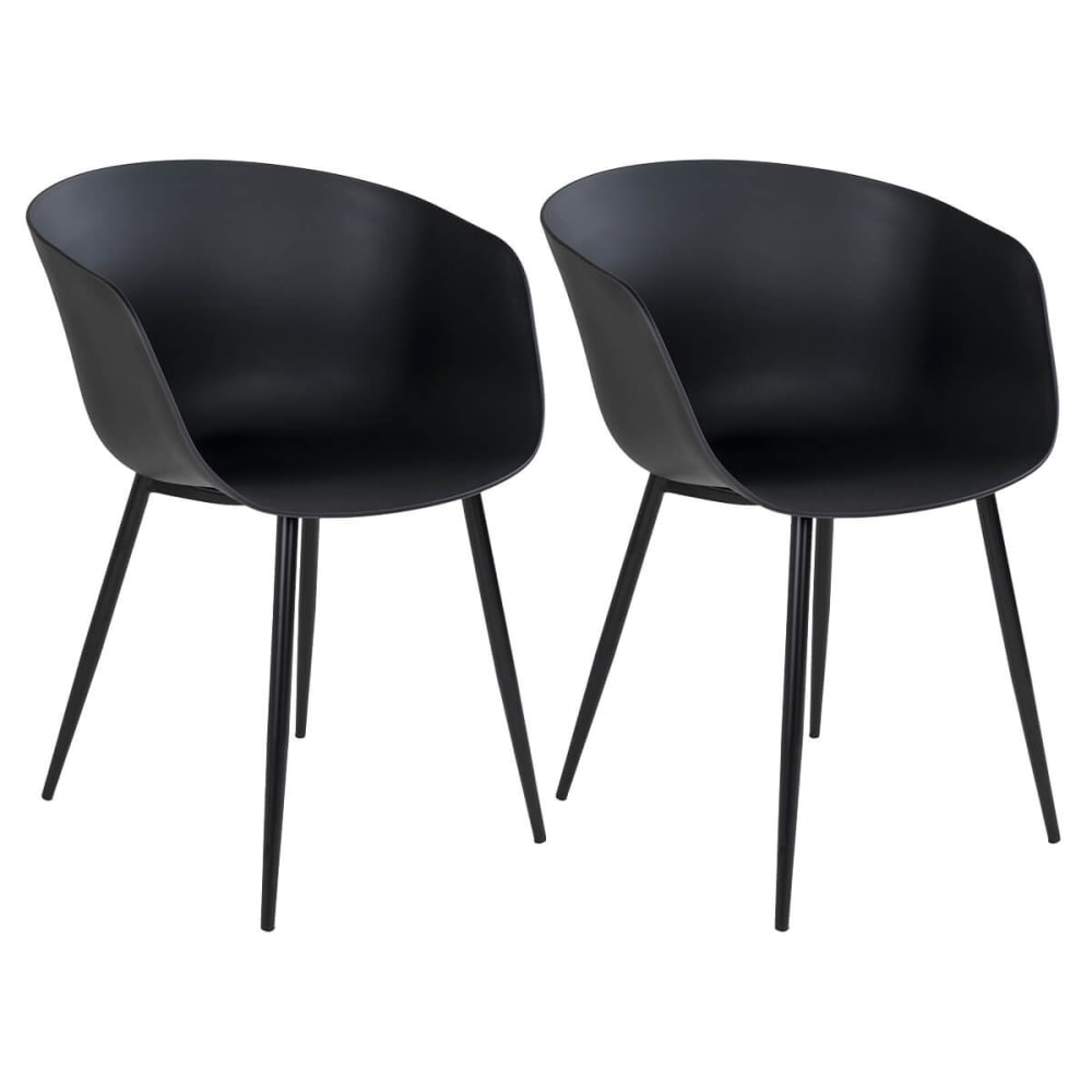 Lot de 2 chaises polypropylène