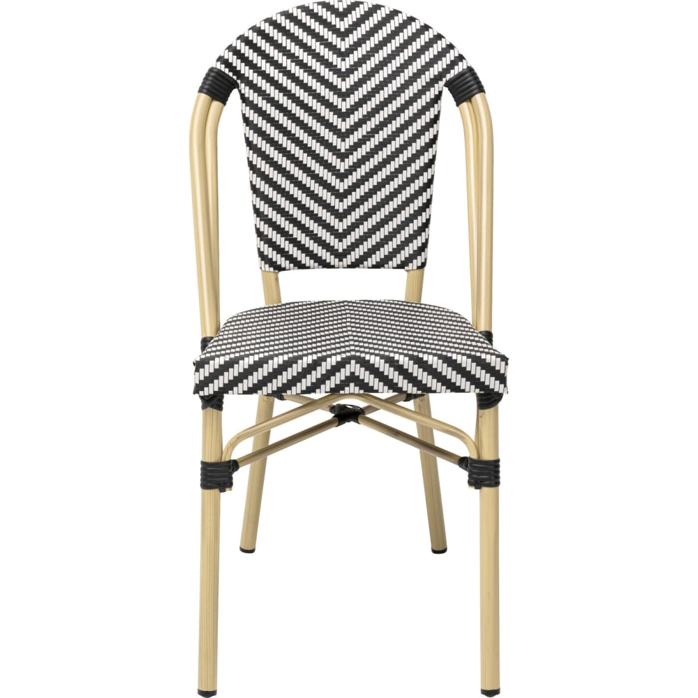 Chaise de jardin en aluminium - pvc blanc