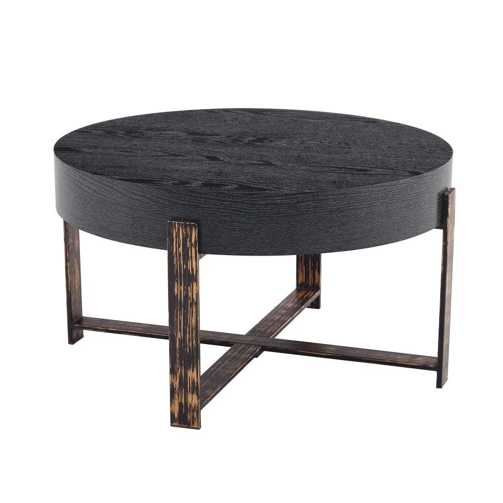 Table basse ronde effet