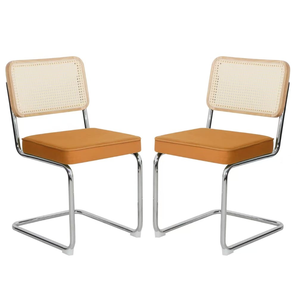 Lot de 2 chaises vintage - chrome