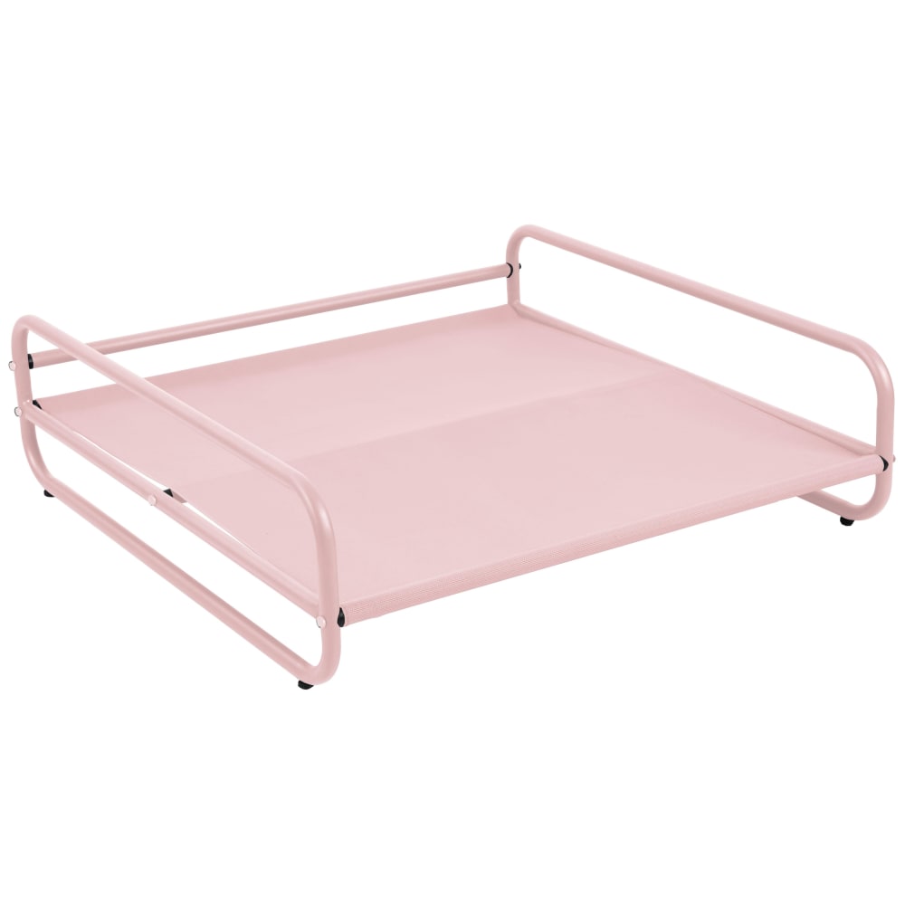 Structure pour fauteuil et pouf de salon de jardin modulable rose