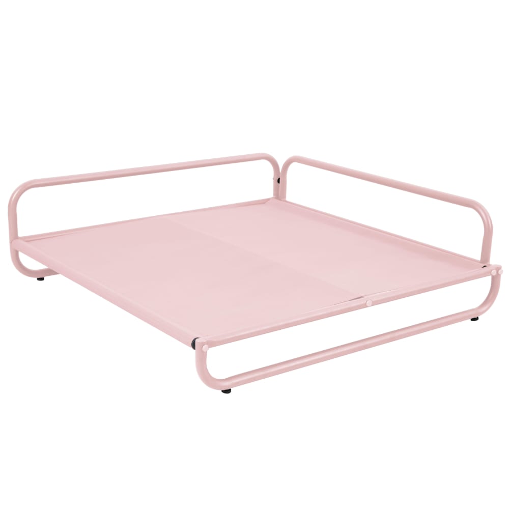 Structure pour fauteuil d'angle de salon de jardin modulable rose