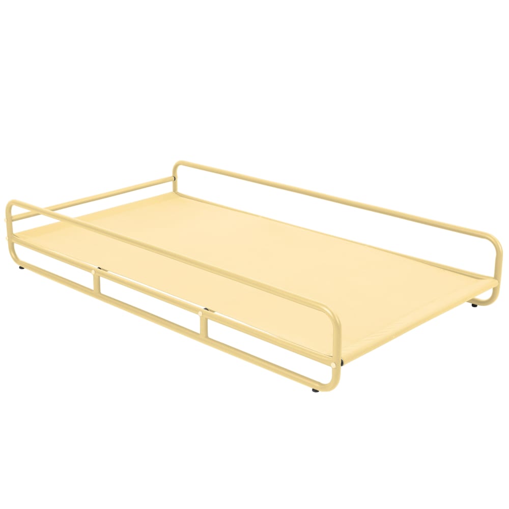 Structure pour méridienne de salon de jardin modulable jaune clair