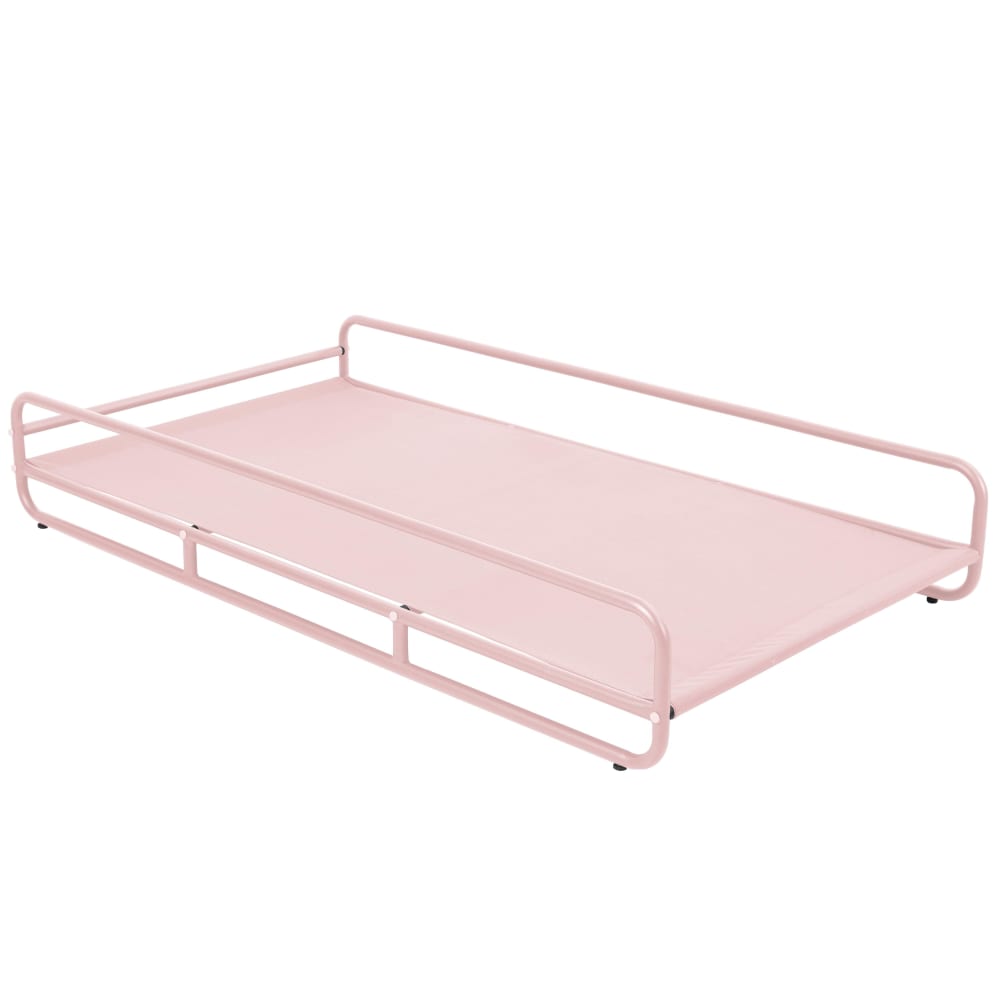 Structure pour méridienne de salon de jardin modulable rose poudré