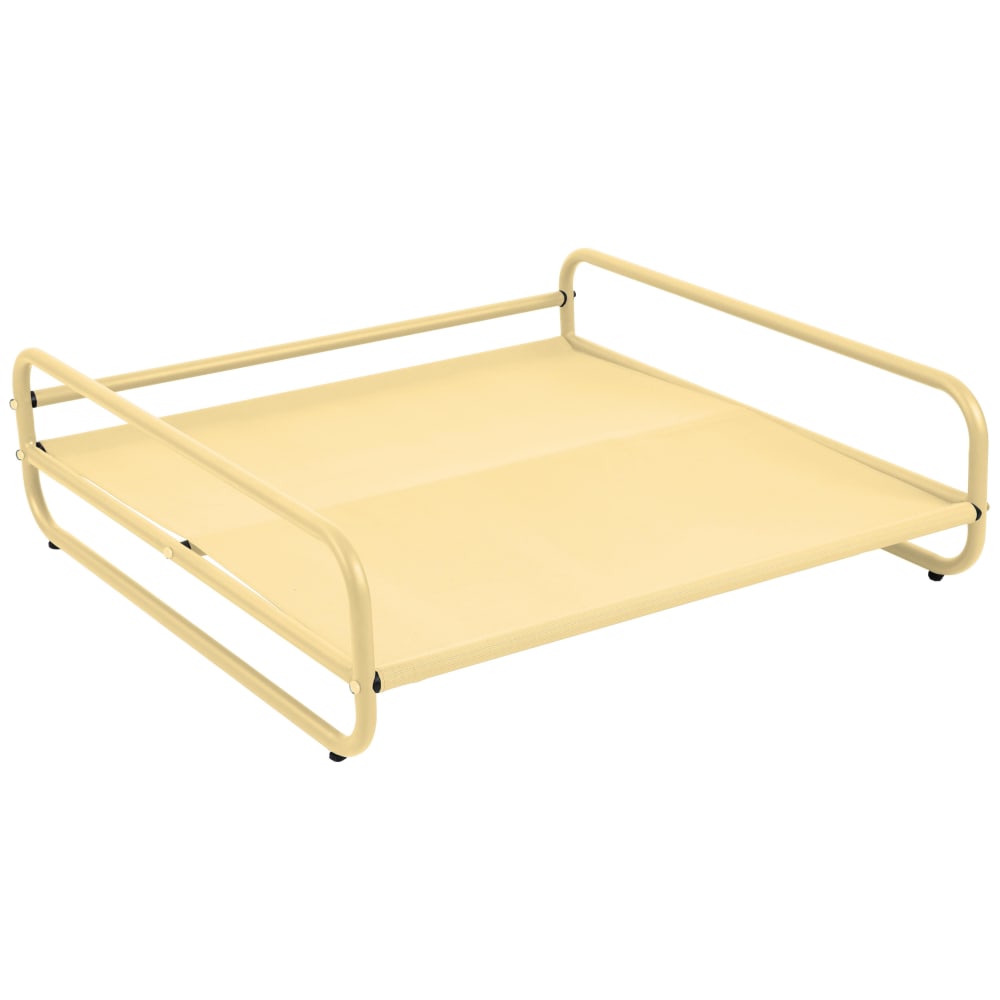 Structure pour fauteuil et pouf de salon de jardin modulable jaune