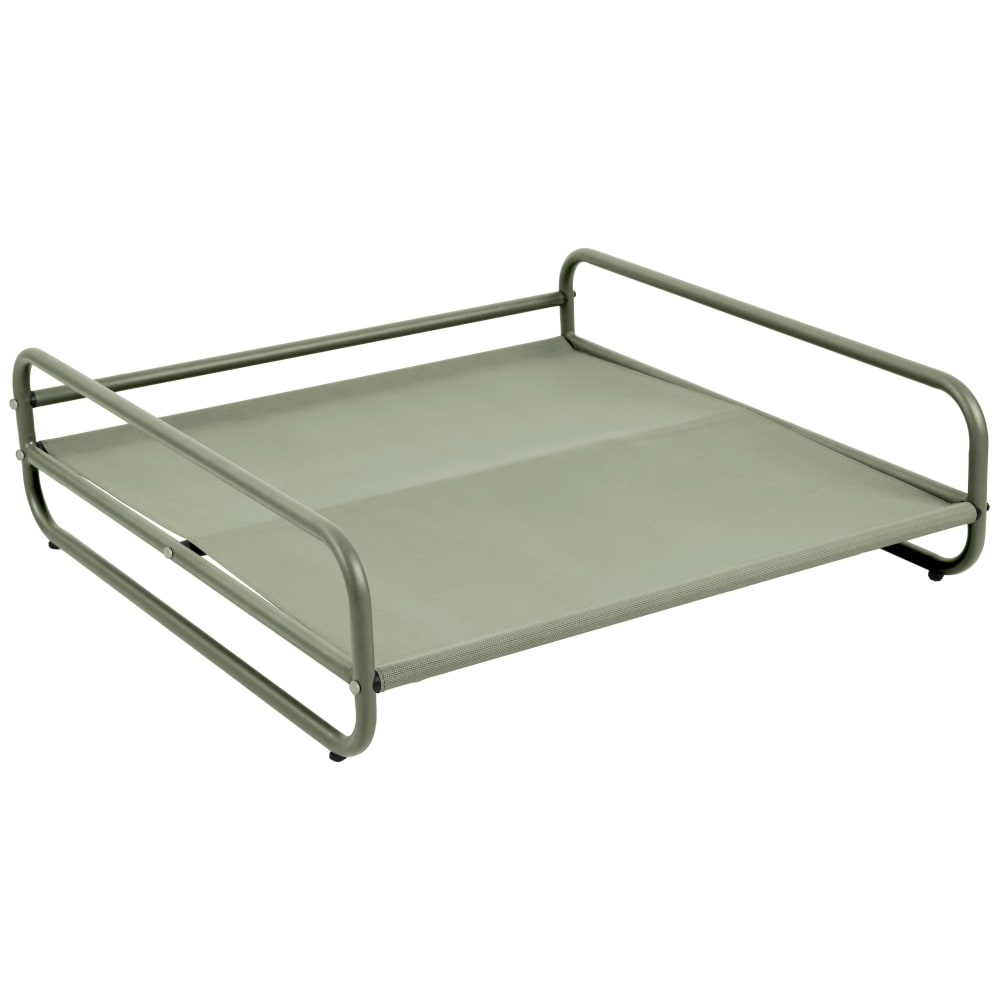 Estructura para sillón modular de jardín y otomana estampado cactus