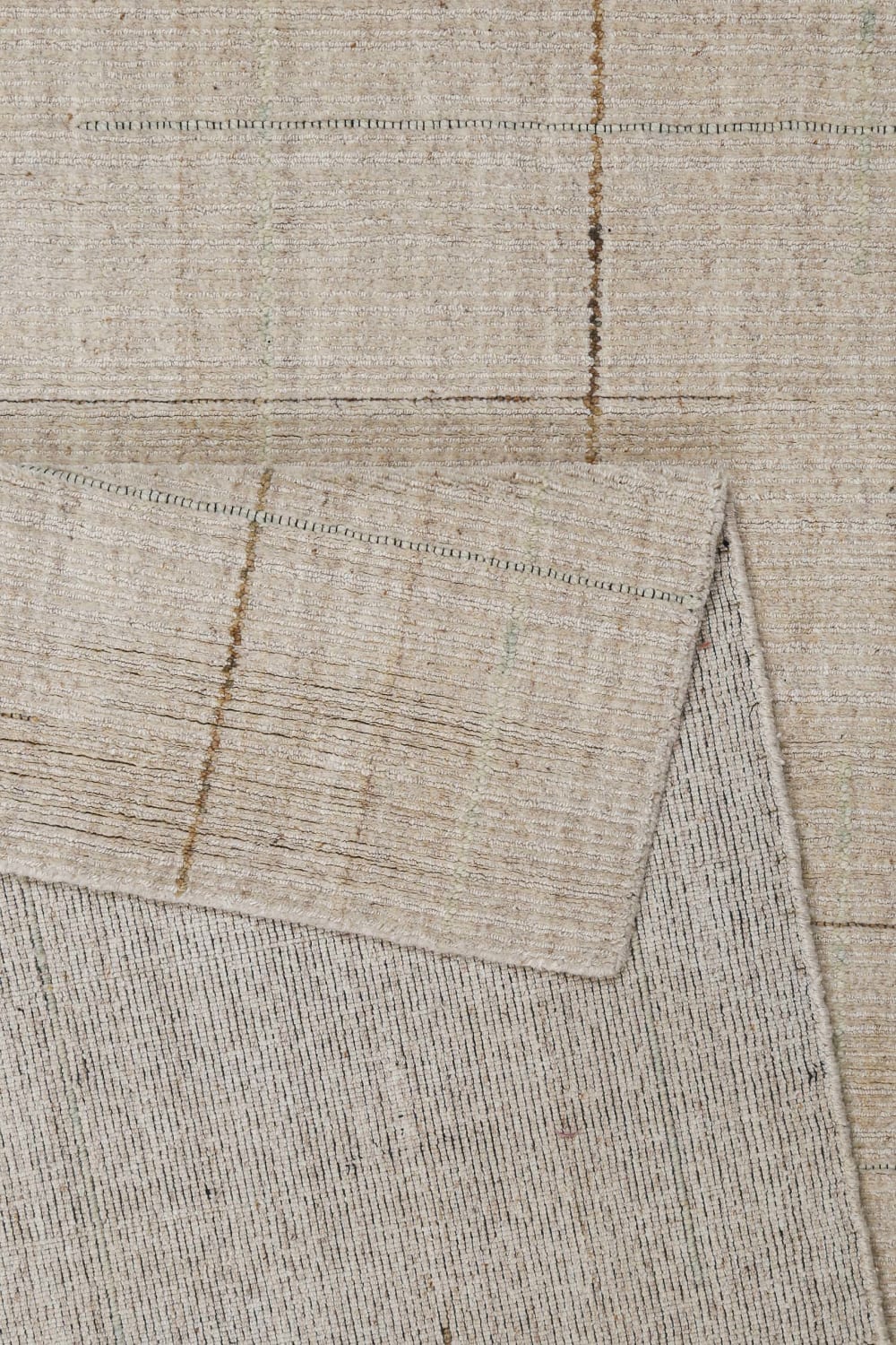 Tapis tissé à la main Tencel et pure laine beige 160x230 — vue 4