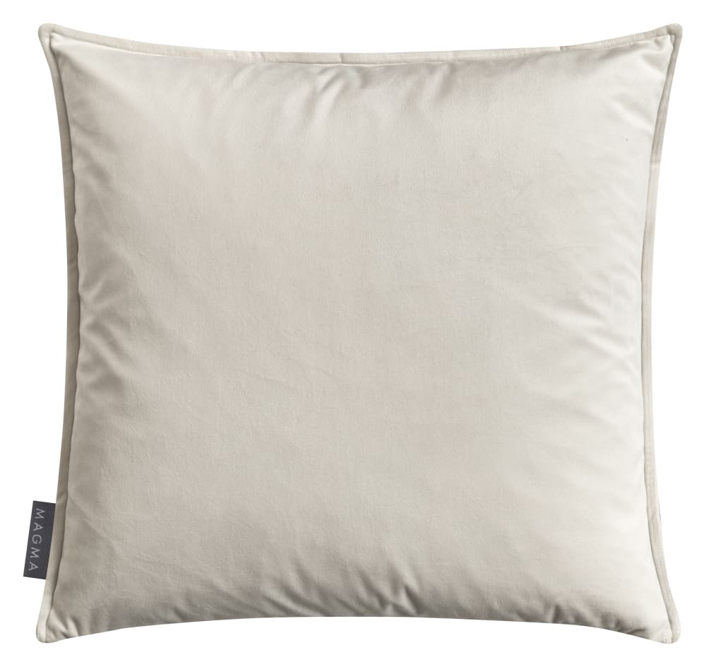 Housse de coussin jacquard vichy vert beige 45x45 — vue 4