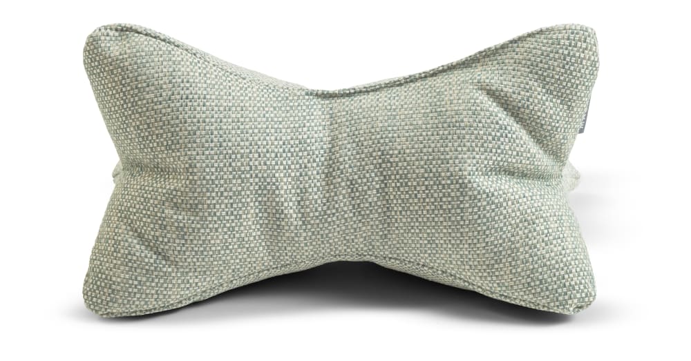 Coussin de lecture d'extérieur multifonction vert sauge 42x22cm