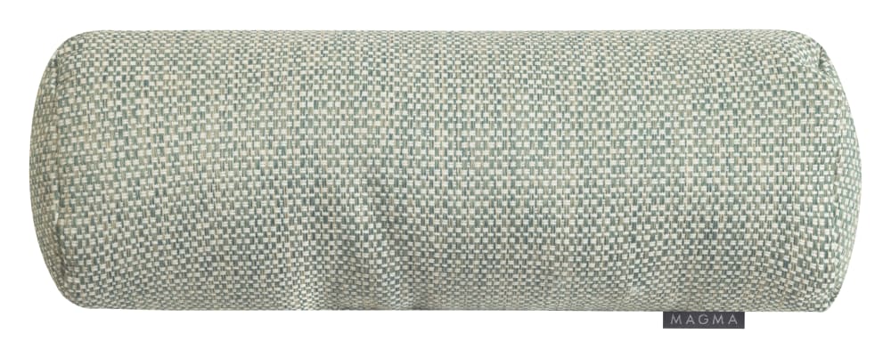 Coussin cale-dos/cale-tête d'extérieur chiné vert sauje 40x15cm