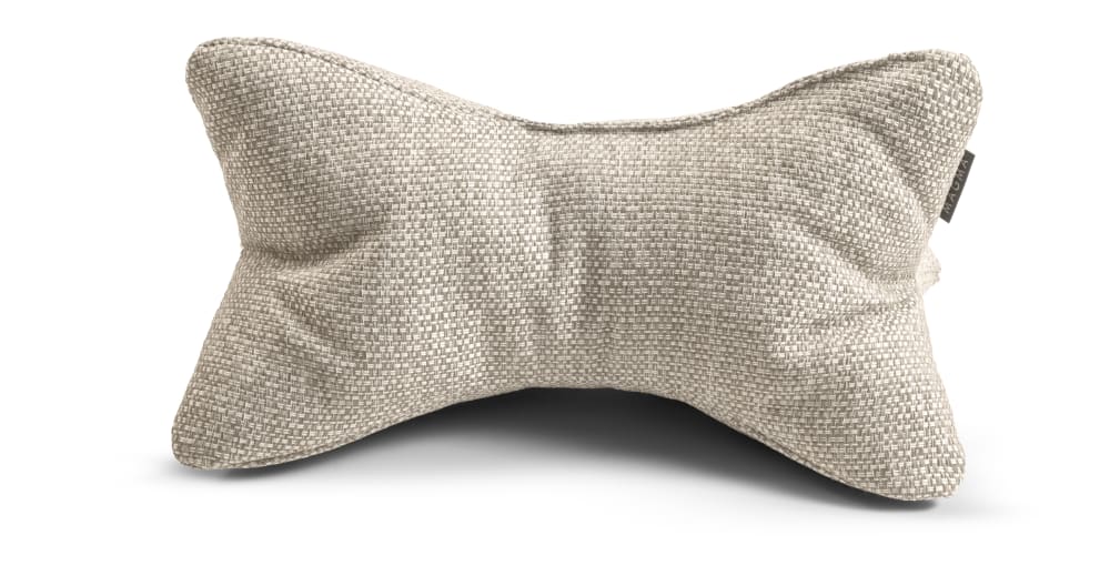 Coussin de lecture d'extérieur multifonction taupe 42x22cm