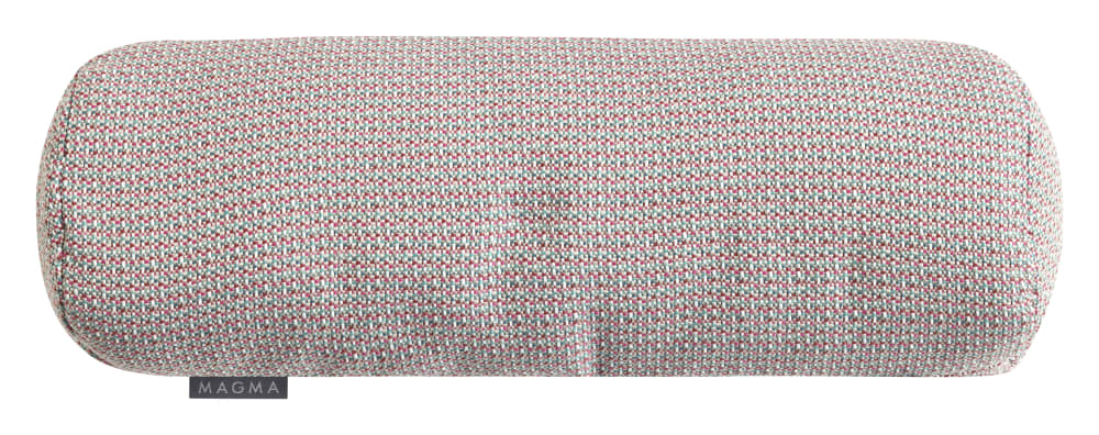 Coussin cale-dos cale-tête d'extérieur fraise 50x17cm