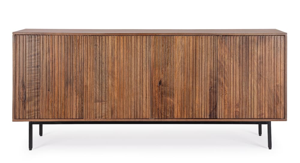Buffet en bois de manguier avec 4 portes L170