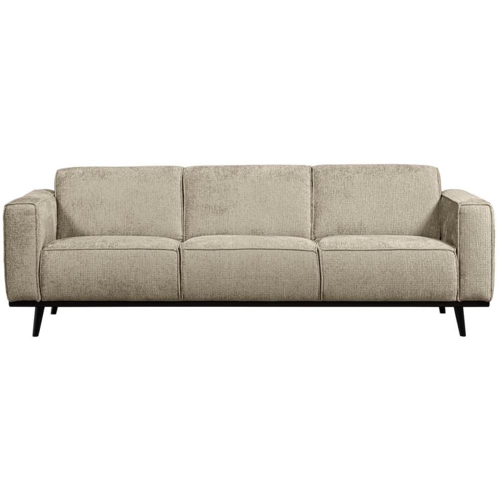 Canapé 3 places en tissu velours blé L230