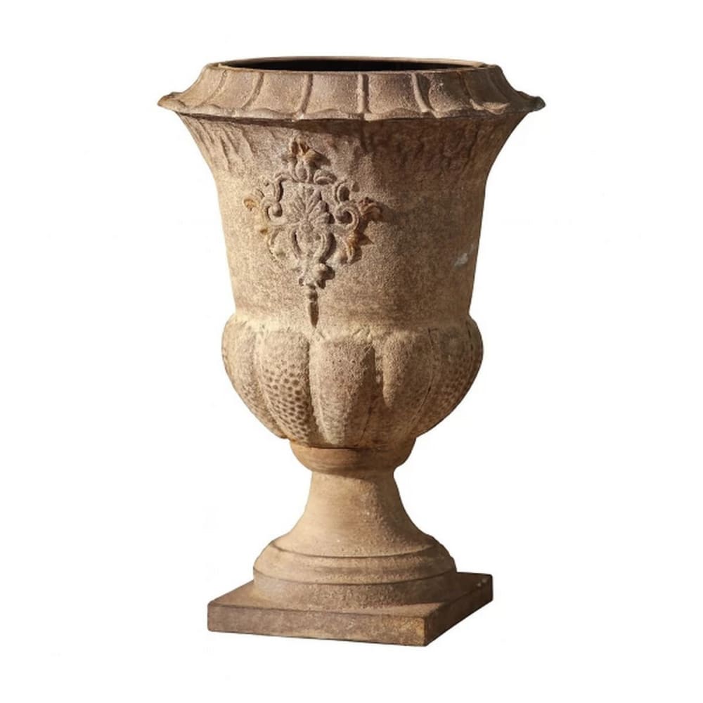 Vase décoratif en magnésie effet vieilli
