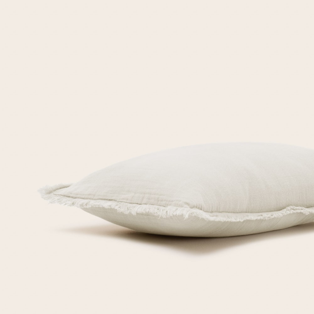Taie d'oreiller en coton beige 30x40 cm - Maisons du Monde