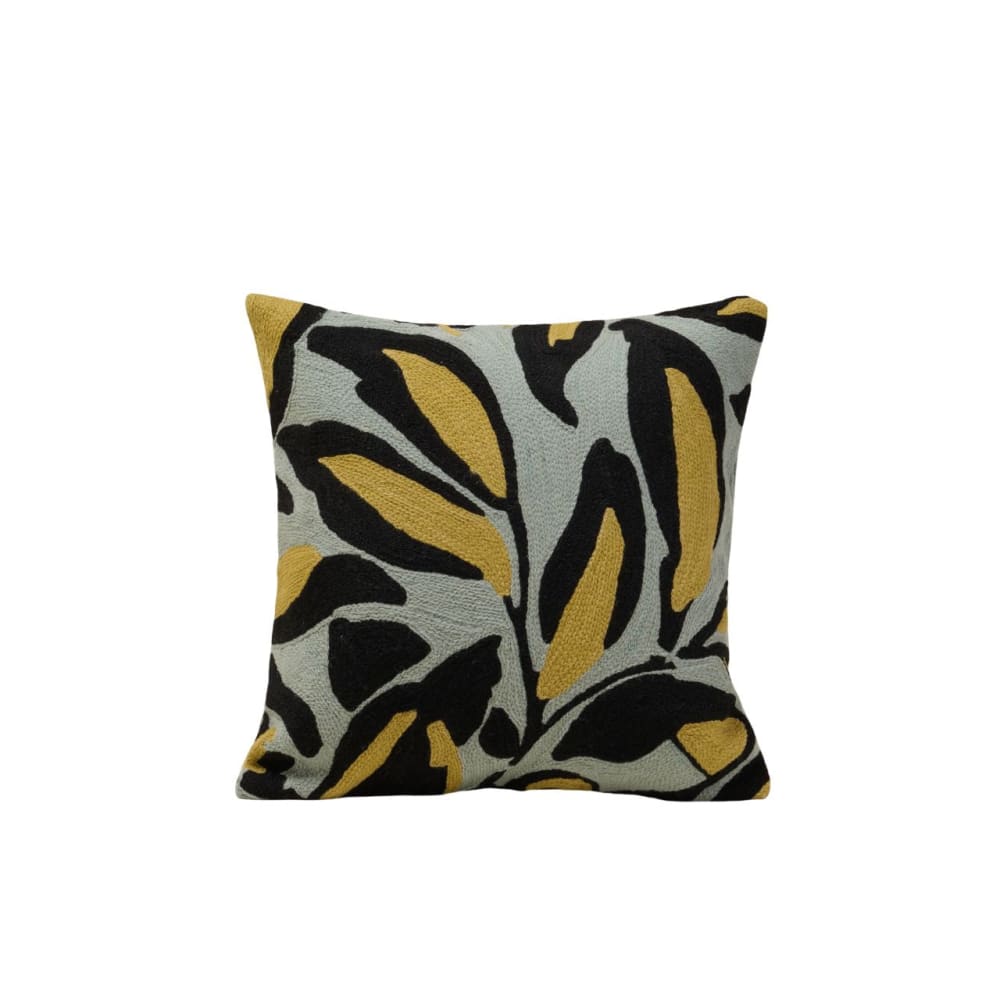 Housse de coussin en laine vert 40x40 cm