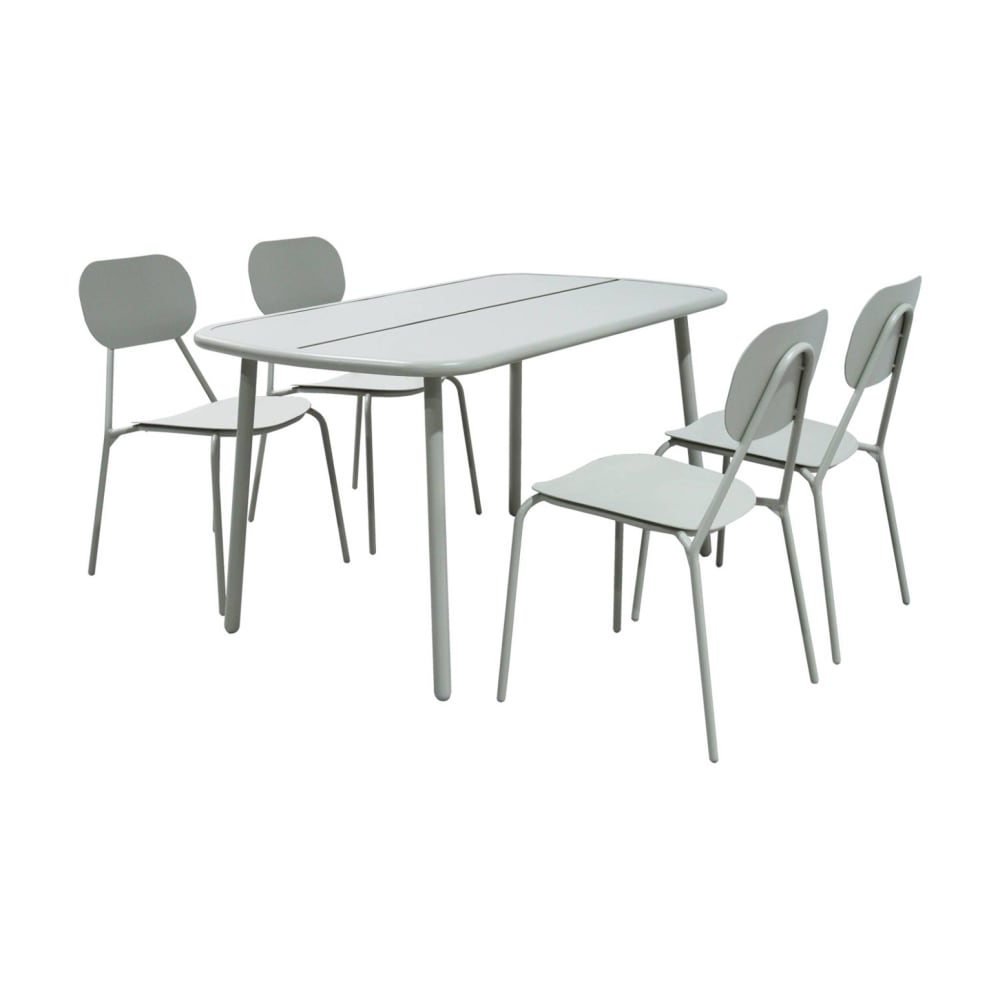 Table de jardin aluminium - assises