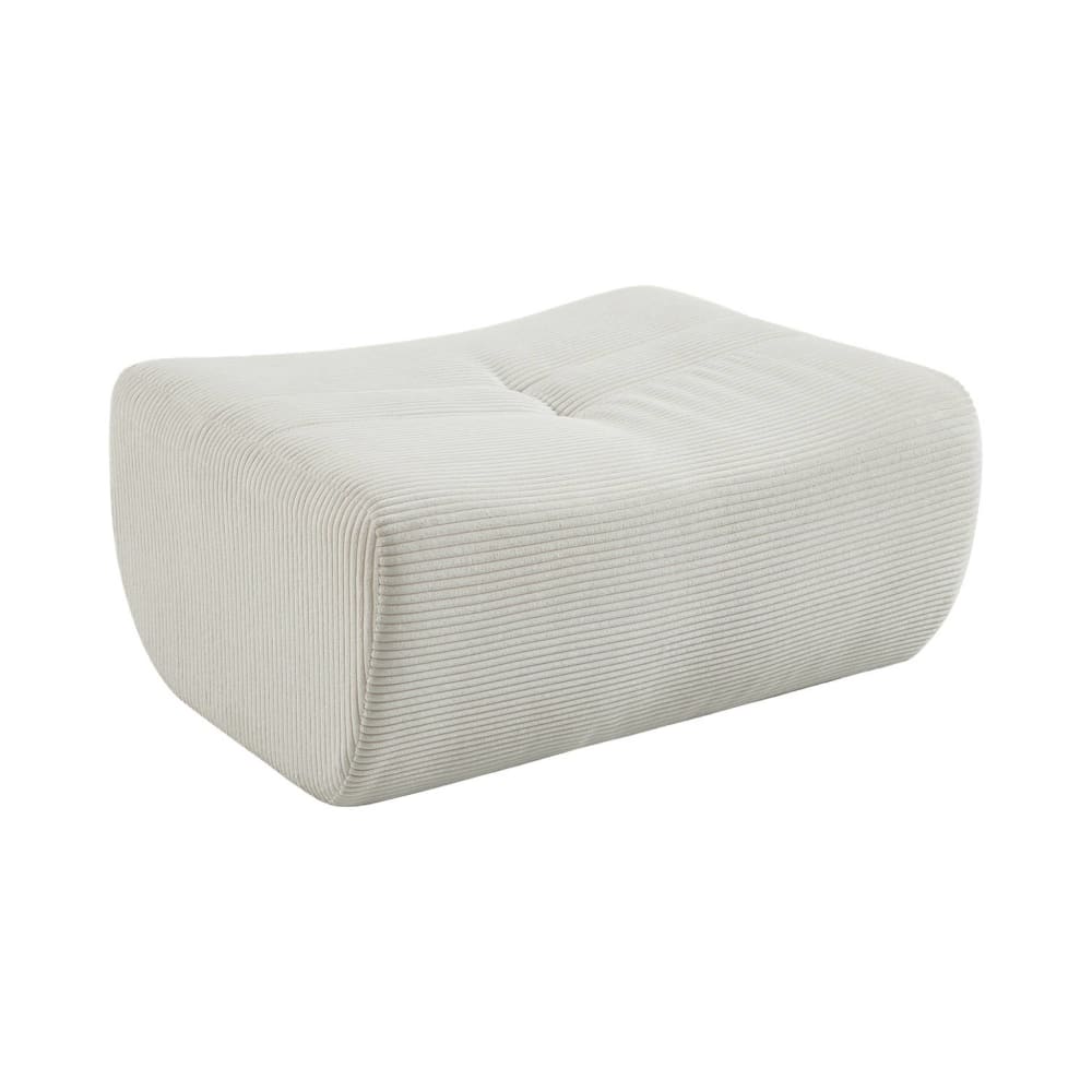 Pouf, repose-pieds velours