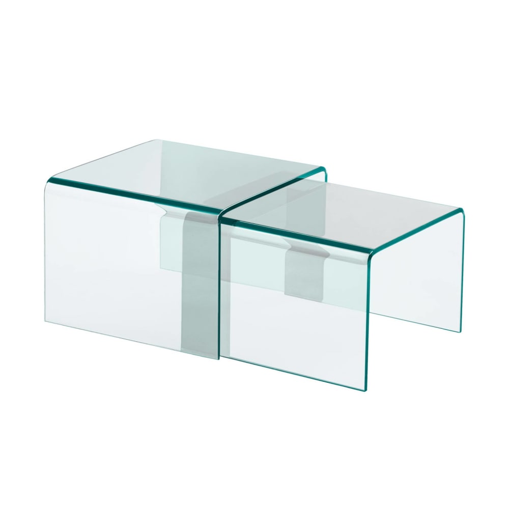 tables gigognes verre