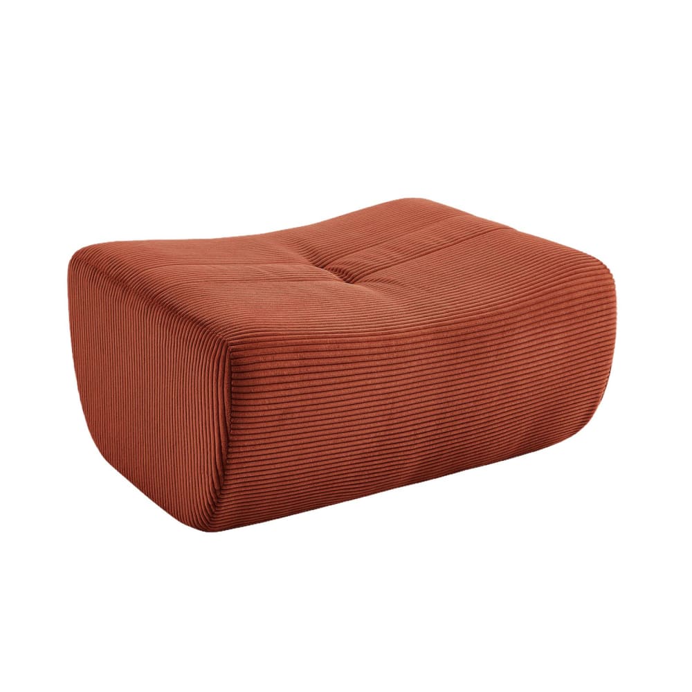 pouf, repose-pieds velours