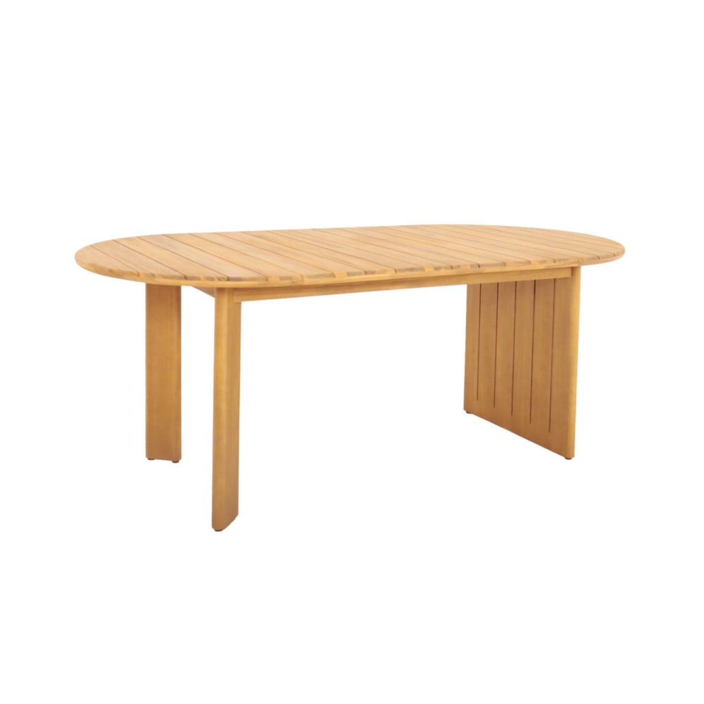 Table de jardin ovale