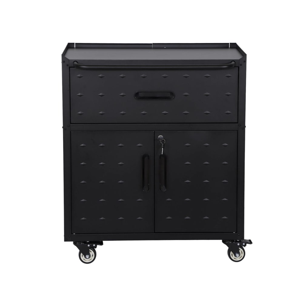 Meuble bas de rangement garage avec 1 tiroir et 2 portes