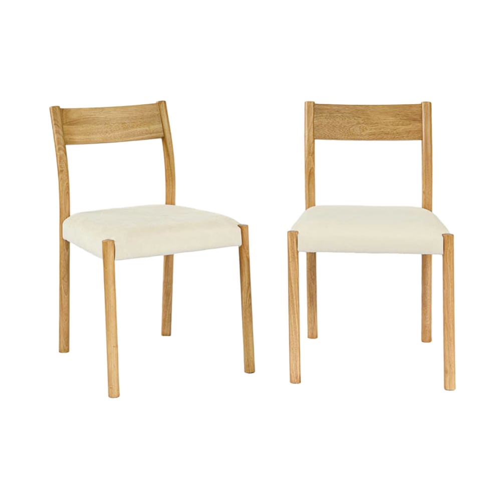 chaise bohème bois d'hévéa
