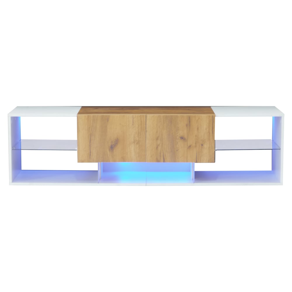 Meuble tv avec led, étagère