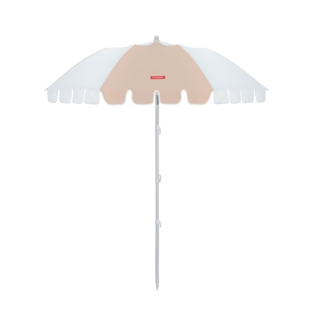 Parasol plage inclinable UPF50+ polyester beige