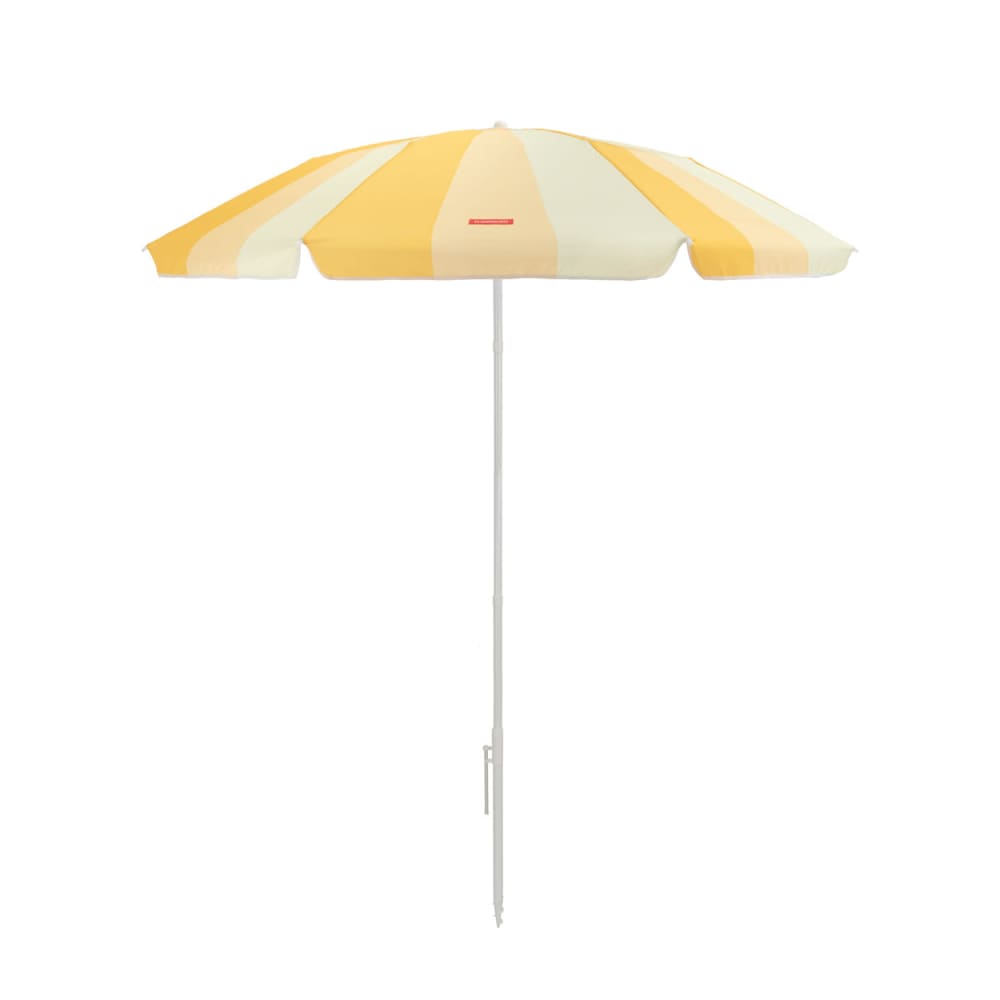 Parasol plage inclinable UPF50+ polyester jaune