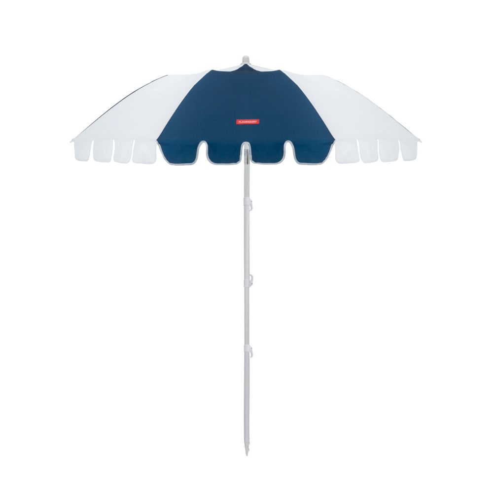 Parasol plage inclinable UPF50+ polyester bleu