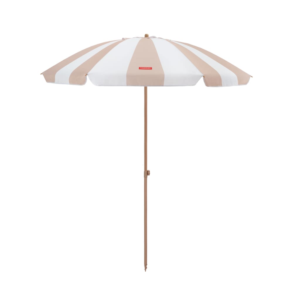Parasol plage inclinable UPF50+ polyester beige