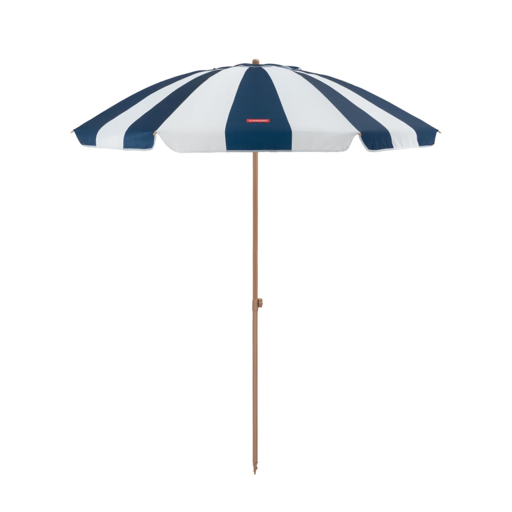 Parasol plage inclinable UPF50+ polyester bleu