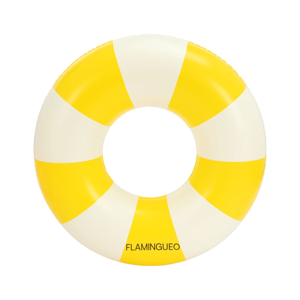Flamingueo Aufblasbarer Schwimmring PVC Donut gelb Beige Pvc - Polyvinlychlorid