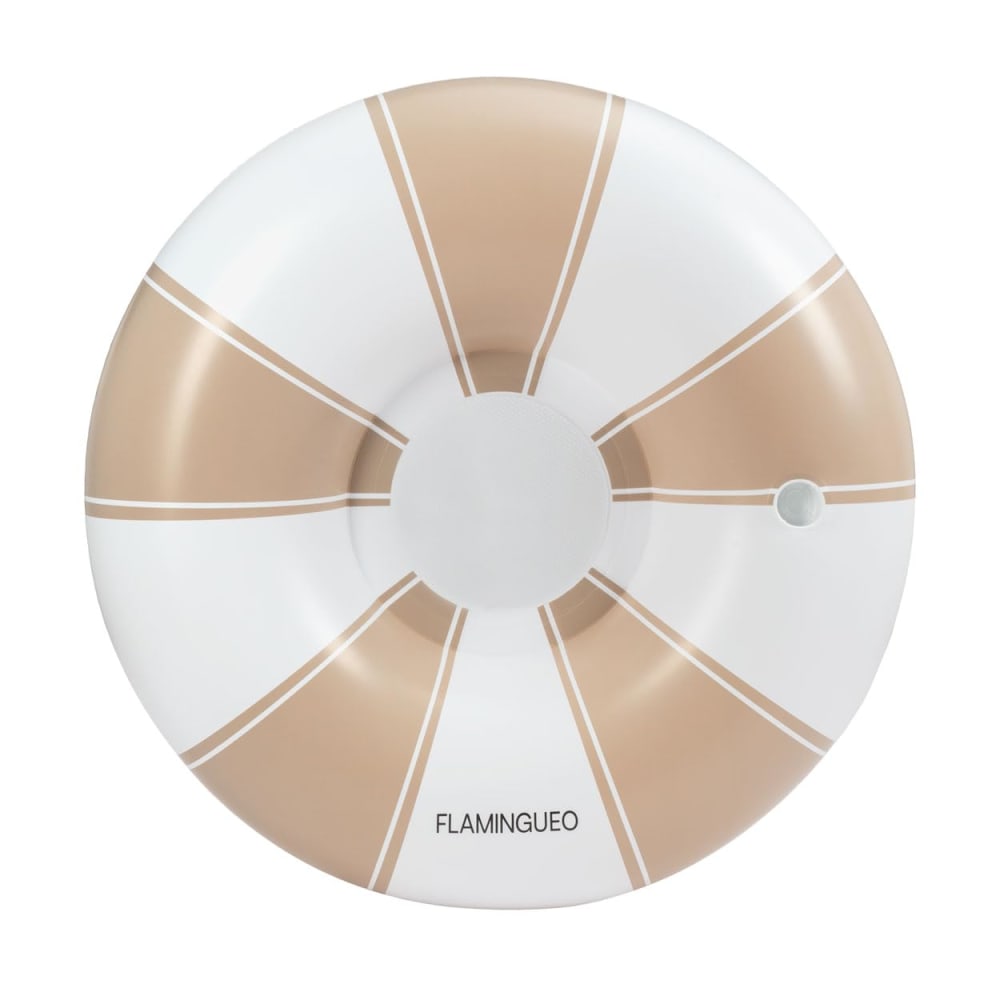 Bouée gonflable avec filet PVC donut beige
