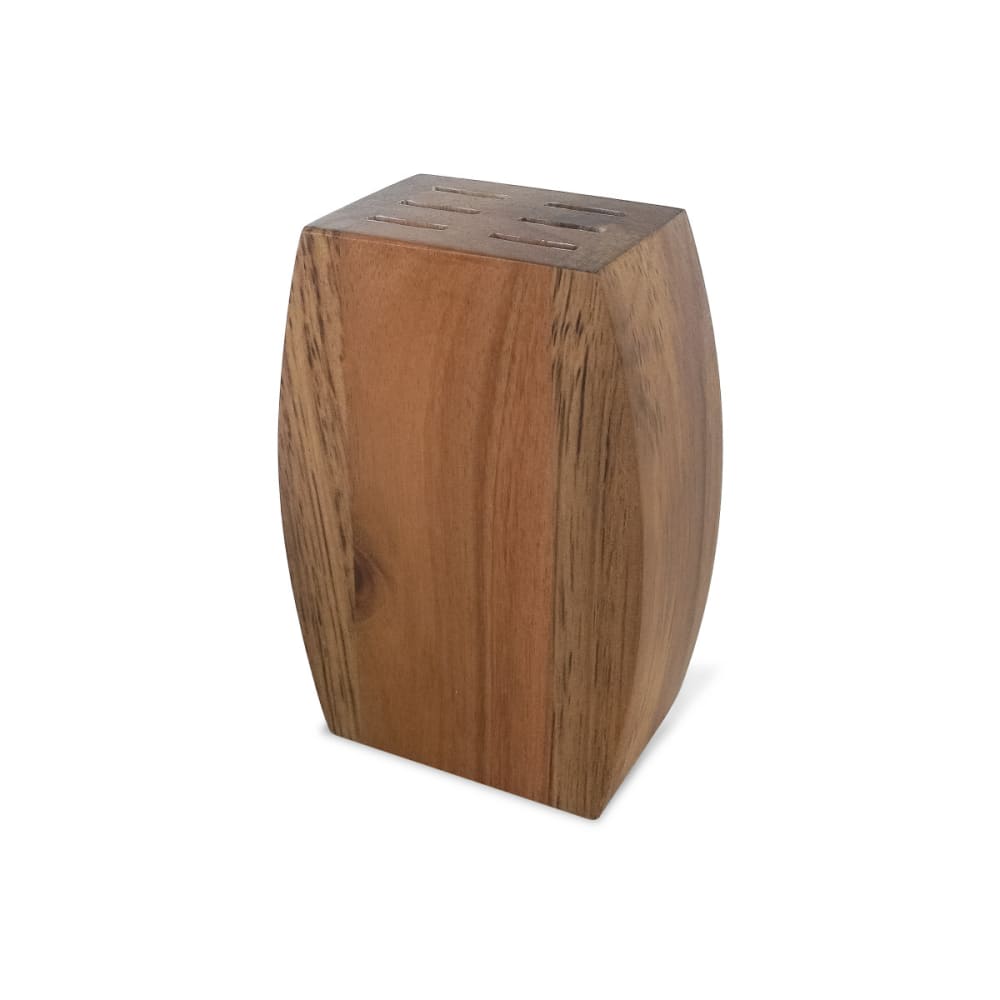 Bloc bois d'acacia pour 6 couteaux steak