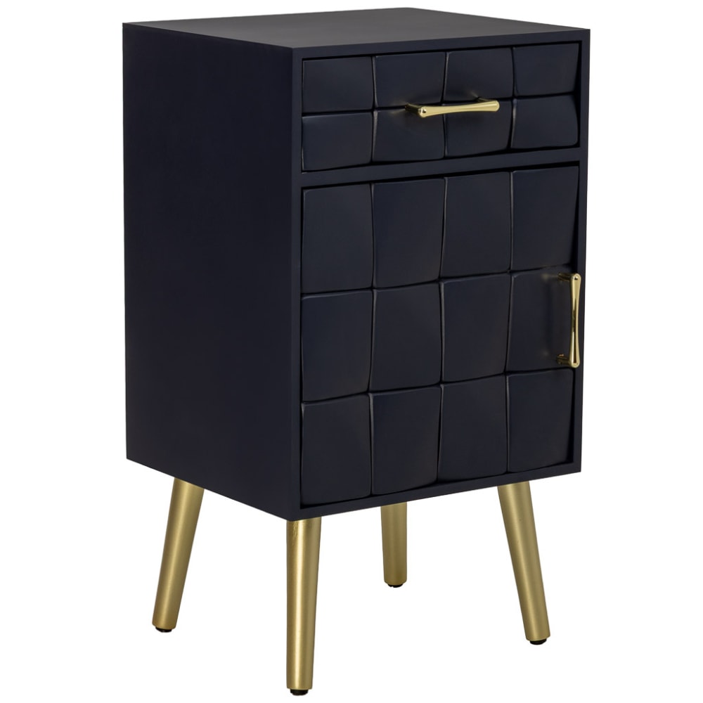 Wanderlust deco Nachttisch aus Holz schwarz 40x35x71h cm style modern - Holz