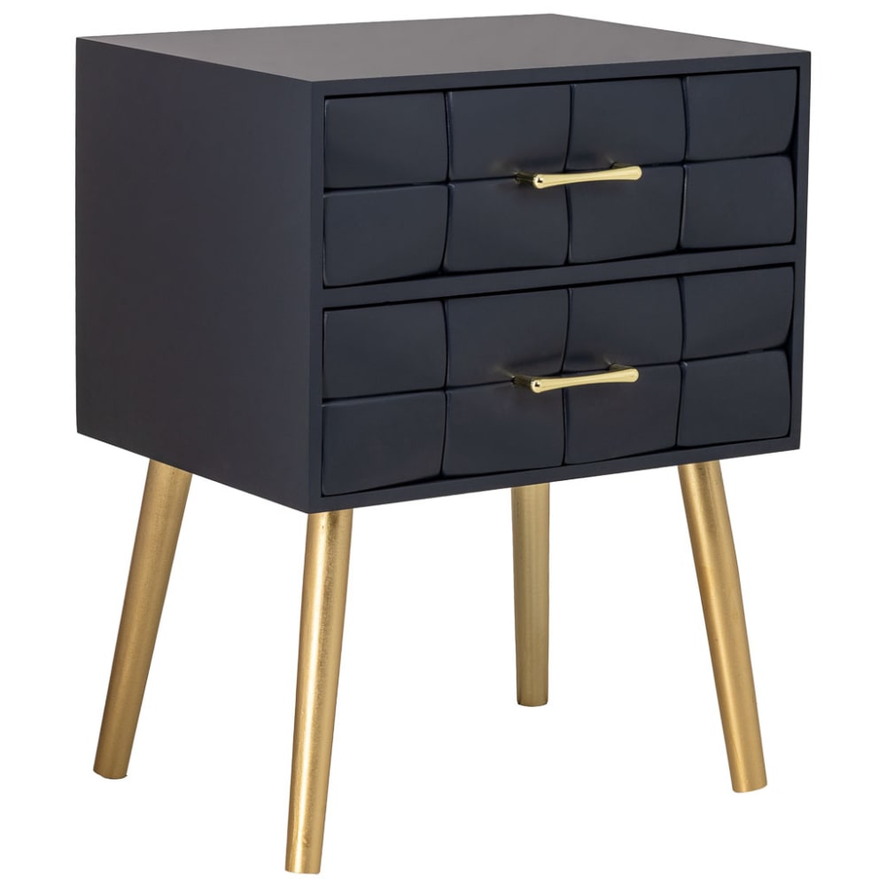Wanderlust deco Nachttisch aus Holz schwarz 50x38x73h cm style modern - Holz