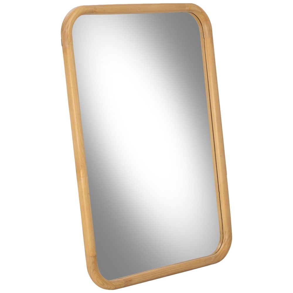 Miroir en bois marron 70x2,5x100 cm