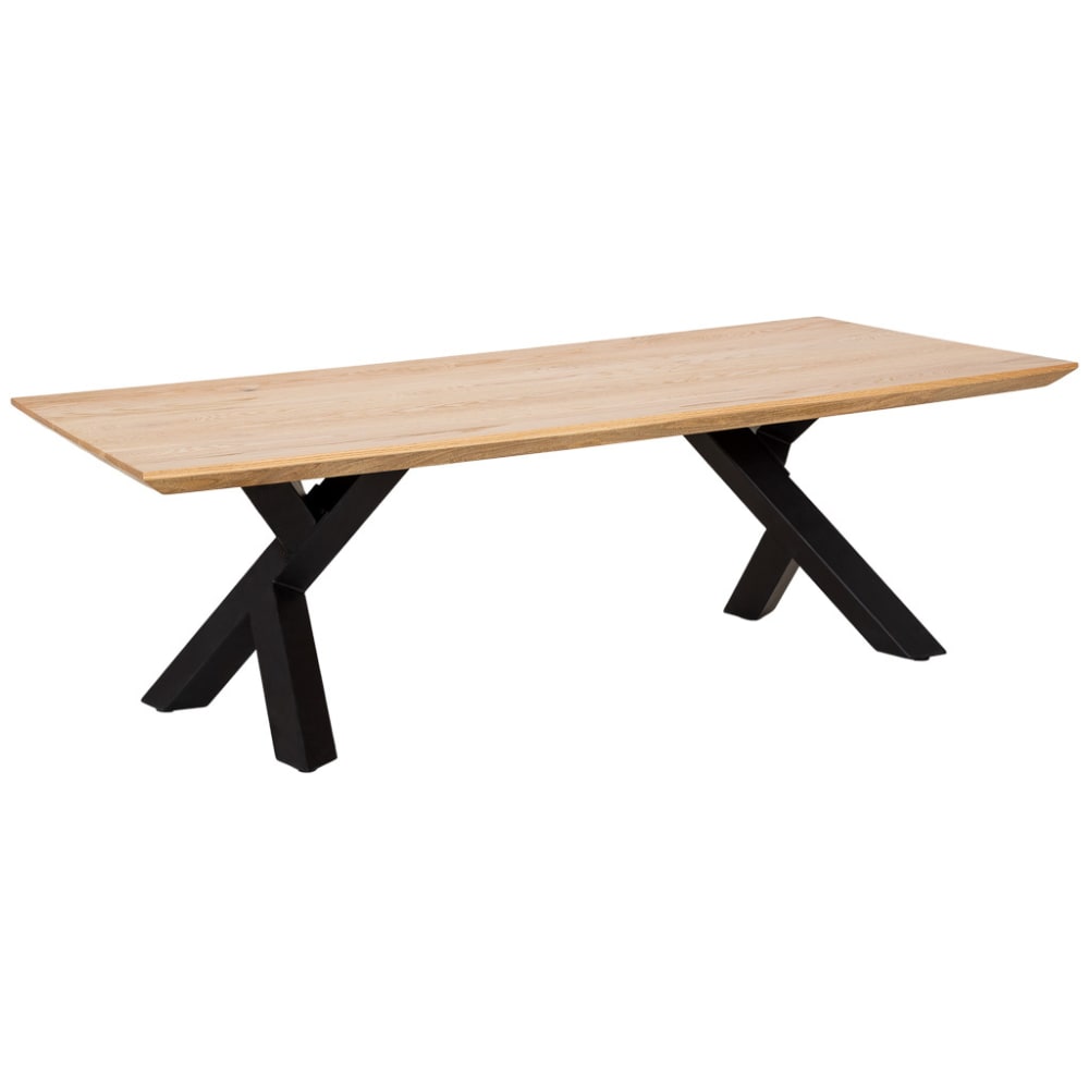Wanderlust deco Couchtisch aus Holz, 140 x 70 x 46 cm hoch, braun und schwarz style modern - Holz