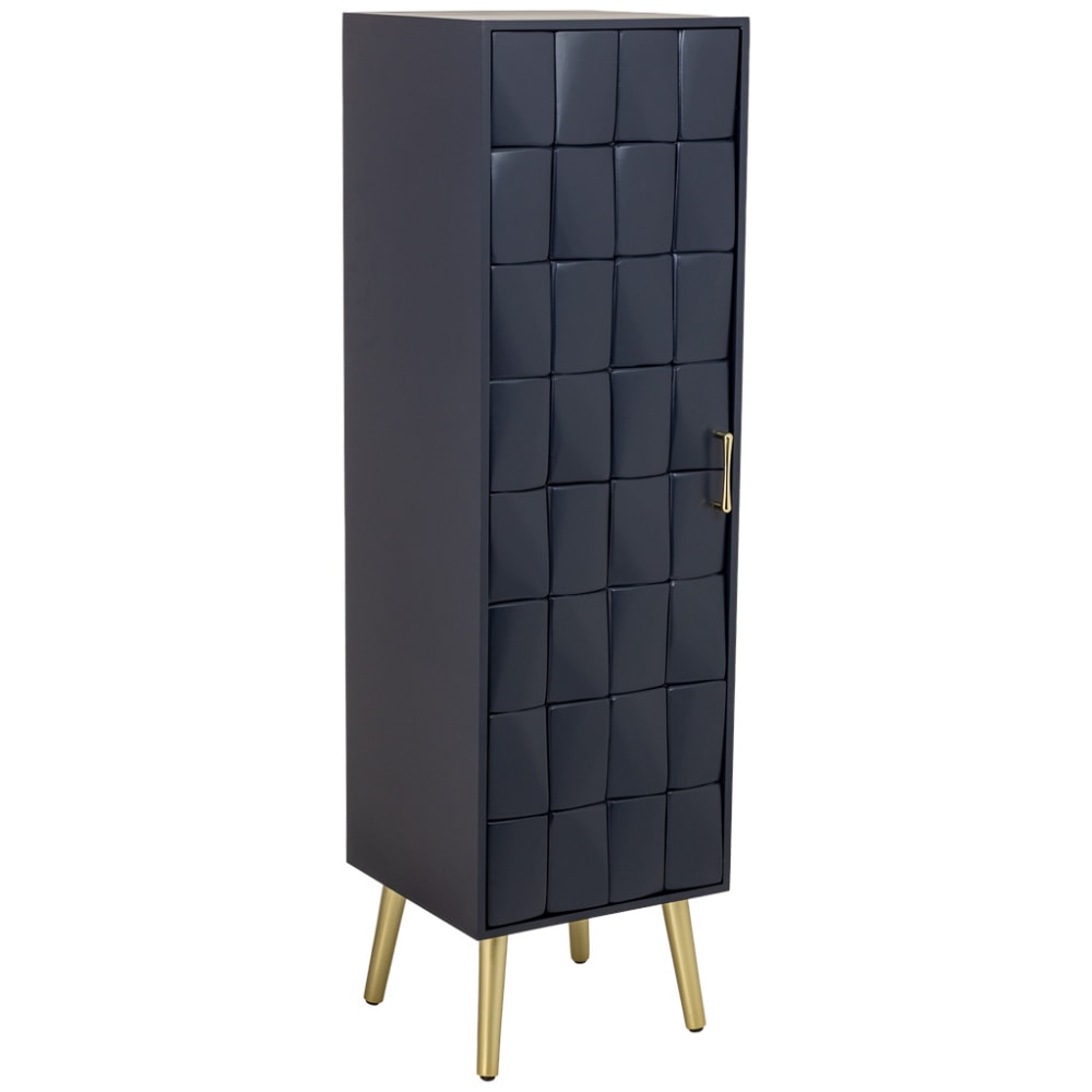 Wanderlust deco Holzschrank schwarz 40.5x37x139.5h cm style modern - Holz