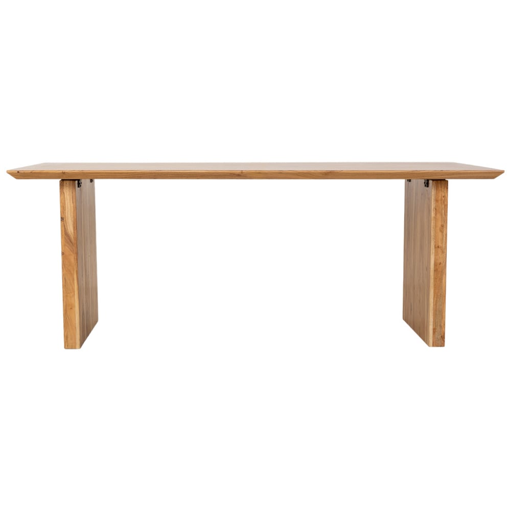 Table de salle à manger en bois marron 200x100x76 cm (hauteur)