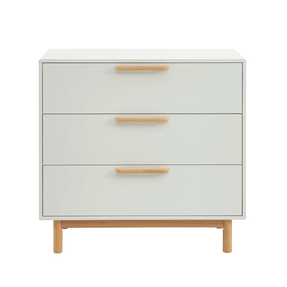 Commode enfant  blanc 3 tiroirs 90cm